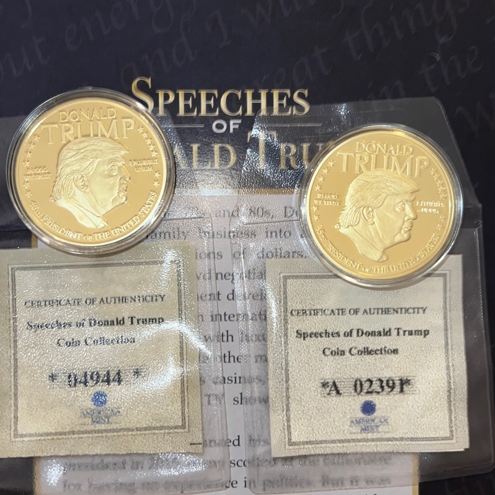 Speech of Donald Trump coin collection